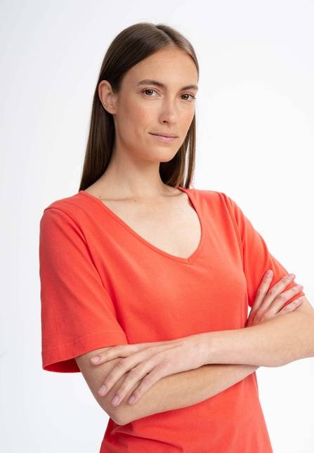 Melawear Damen V-Neck Kleid JANITRA Tiefpreis