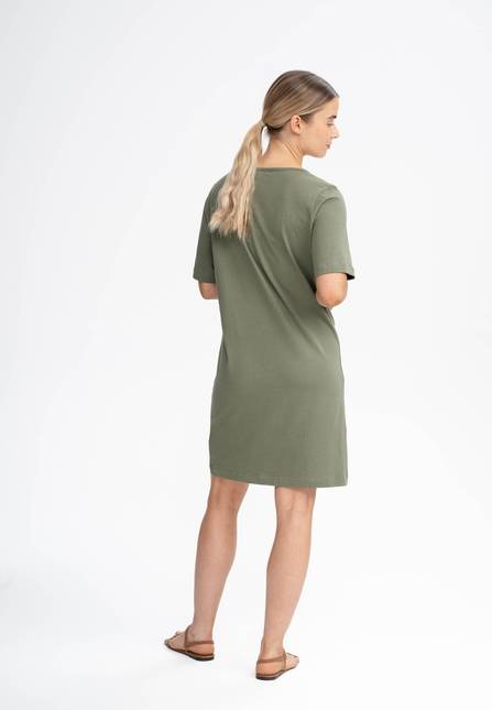 Melawear Damen V-Neck Kleid JANITRA Kostenlose Rückgabe