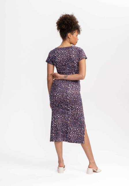 Melawear V-Neck Kleid lang SHREOSHI Zeitbegrenzte Promotion