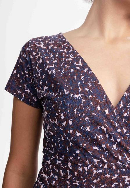 Melawear V-Neck Kleid lang SHREOSHI Zeitbegrenzte Promotion