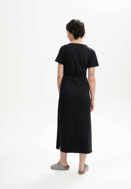 Melawear V-Neck Kleid lang SHREOSHI Bis zu 60% Rabatt