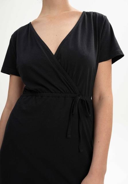 Melawear V-Neck Kleid lang SHREOSHI Bis zu 60% Rabatt