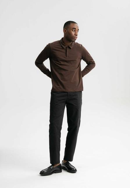 Melawear Herren Langarm Polo Shirt DIVIT Neuheiten