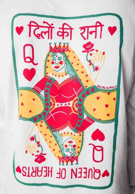 Melawear Oversized Langarmshirt Artist Edition Anjali Riesige Rabatte