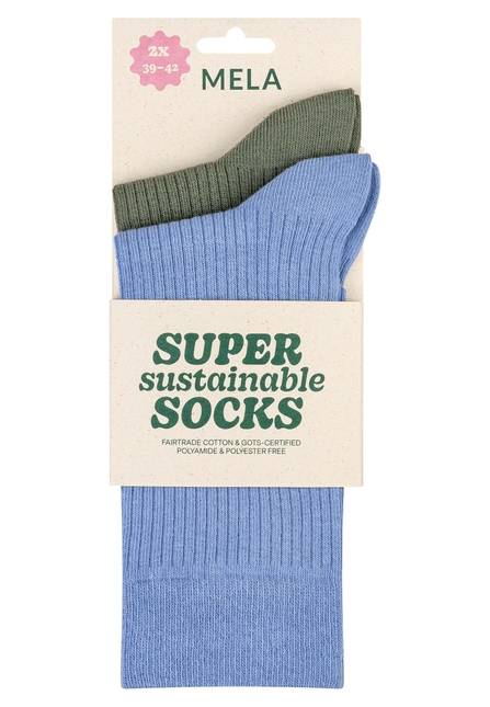 Melawear Gerippte Socken 2er Pack Black Friday Preise