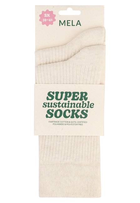 Melawear Gerippte Socken 2er Pack Im Verkauf