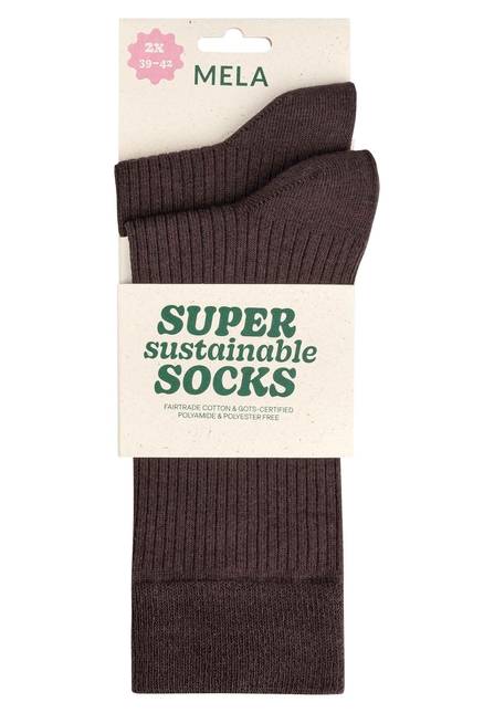 Melawear Gerippte Socken 2er Pack 50% Rabatt für begrenzte Zeit