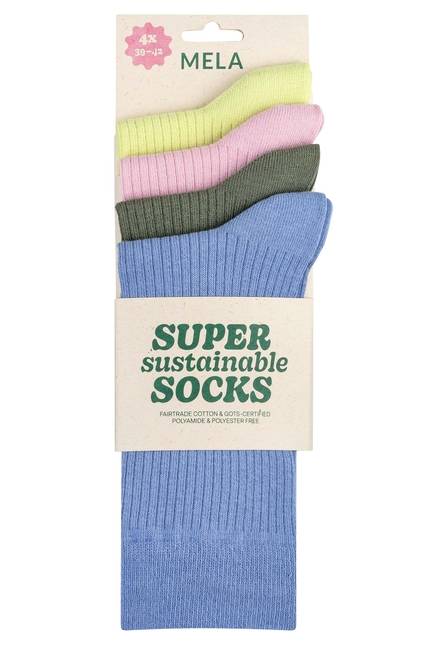 Melawear Gerippte Socken 4er Pack Angebote