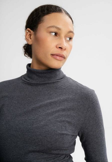 Melawear Damen Turtleneck Shirt ANCHAL Schlussverkauf