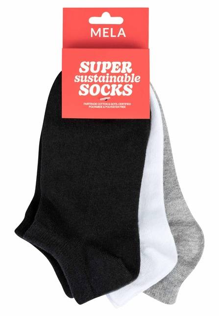 Melawear Sneakersocken 3er Pack Fabrikpreis