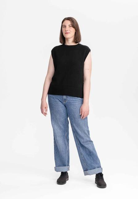Melawear Damen Jacquard Strick Pullunder JAMUNA Großer Ausverkauf
