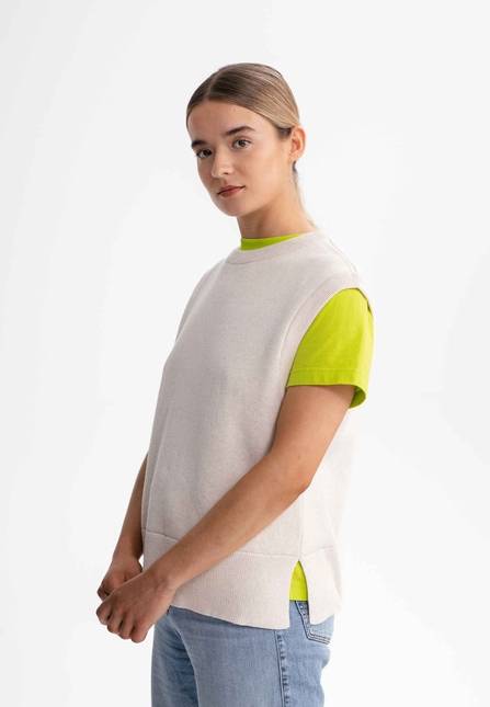 Melawear Damen Jacquard Strick Pullunder JAMUNA Flash Sale