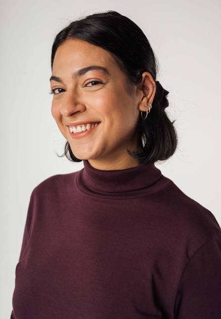 Melawear Damen Turtleneck Shirt ANCHAL Saisonschlussverkauf