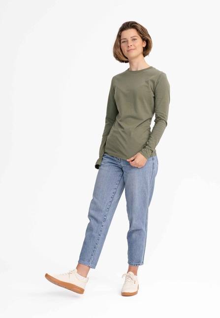 Melawear Damen Basic Langarmshirt DHIVYA Super Sparpreis