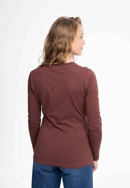 Melawear Damen Basic Langarmshirt DHIVYA Kostenlose Rückgabe