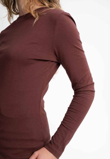 Melawear Damen Basic Langarmshirt DHIVYA Kostenlose Rückgabe