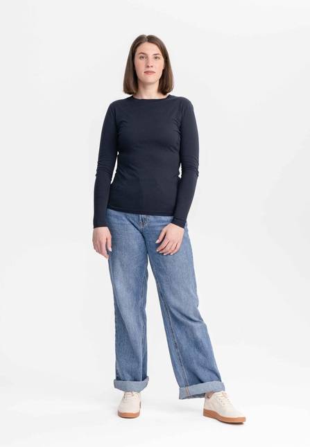 Melawear Damen Basic Langarmshirt DHIVYA Letzte 3 Tage