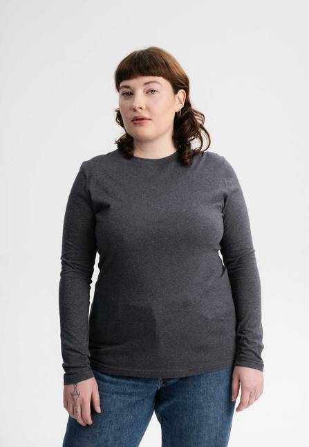Melawear Damen Basic Langarmshirt DHIVYA Neueste Stile