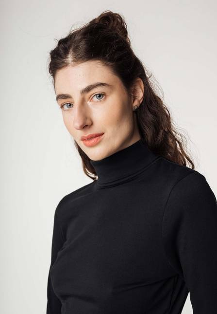 Melawear Damen Turtleneck Shirt ANCHAL Limitierter Zeitrabatt