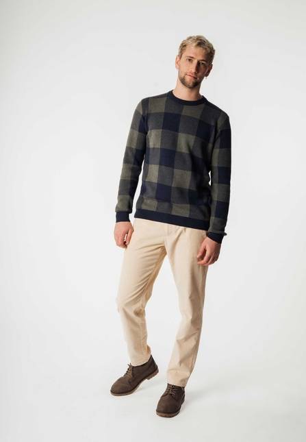 Melawear Jacquard Strickpullover MANAV Top Angebot