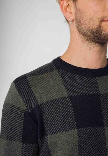 Melawear Jacquard Strickpullover MANAV Top Angebot