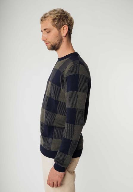 Melawear Jacquard Strickpullover MANAV Top Angebot