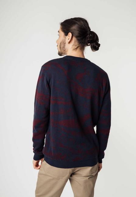 Melawear Jacquard Strickpullover MANAV Neueste Mode