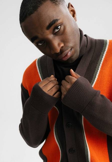 Melawear Jacquard Strick Cardigan JAAPAK Saisonale Angebote