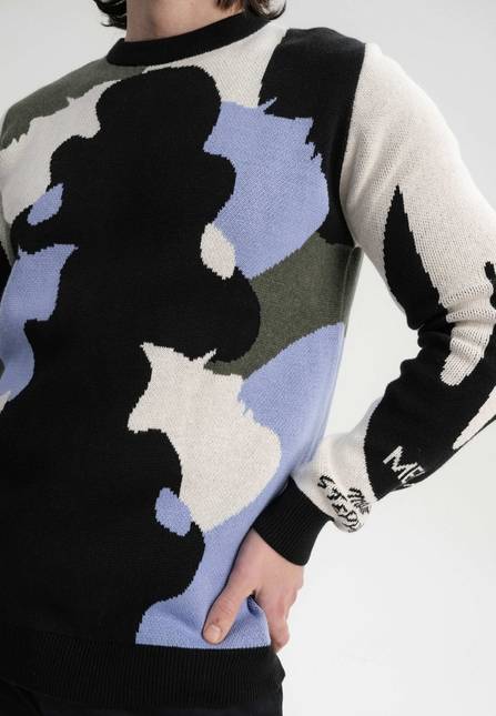 Melawear Jacquard Strickpullover Artist Edition Maggie Tägliche Deals
