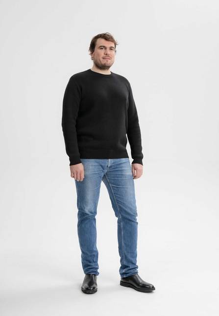 Melawear Jacquard Strickpullover MANAV Riesige Ersparnisse