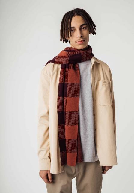 Melawear Jacquard Rippstrick Schal ASMEE Preisnachlass