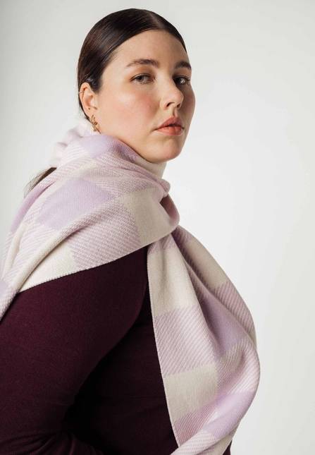 Melawear Jacquard Rippstrick Schal ASMEE Saisonschlussverkauf