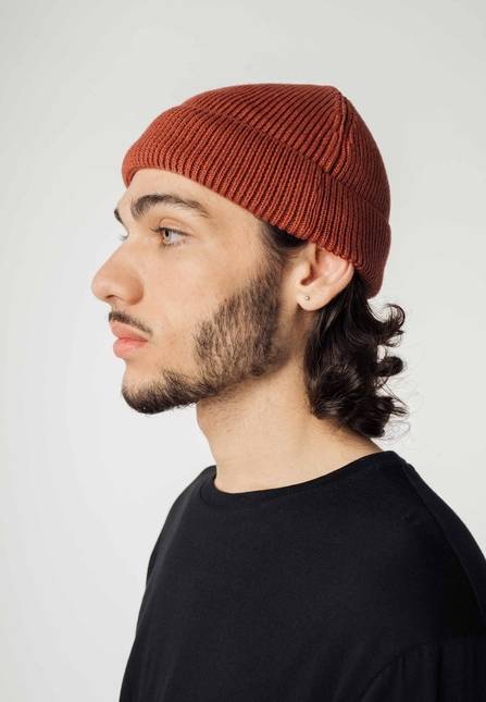 Melawear Unisex Kurze Rippstrick Mütze RAFI Nur noch ein Tag übrig