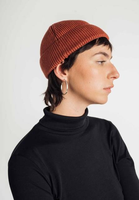 Melawear Unisex Kurze Rippstrick Mütze RAFI Nur noch ein Tag übrig