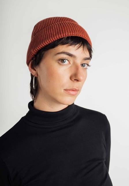Melawear Unisex Kurze Rippstrick Mütze RAFI Nur noch ein Tag übrig