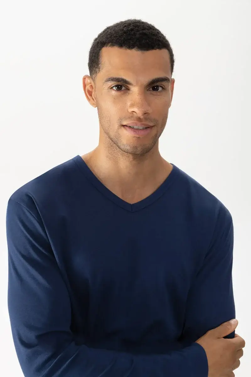 Merxx Langarm-T-Shirt Serie Solid Night Top Angebot