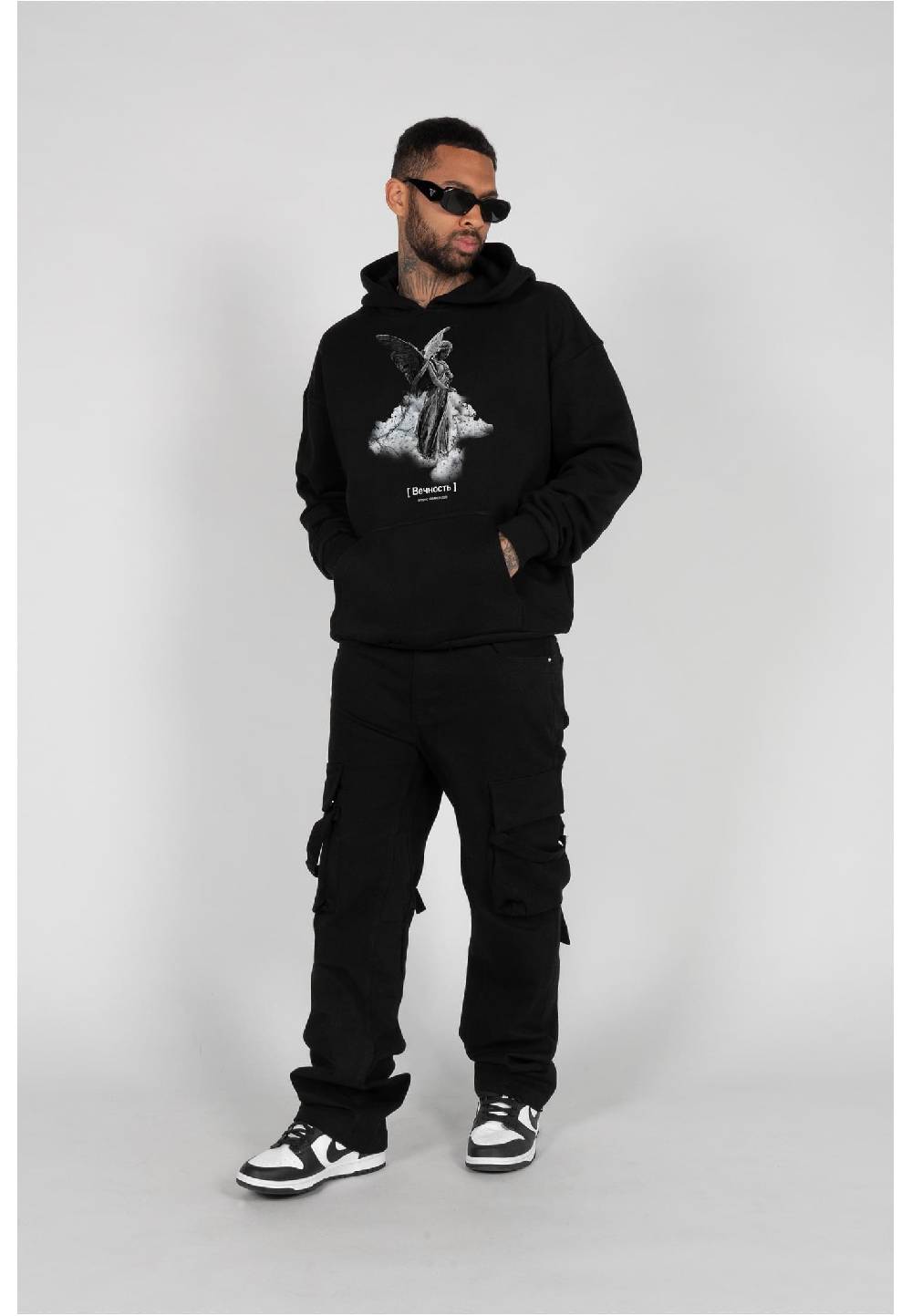 MJ Gonzales ANGEL Heavy Hoody Oversized Essentials V.4 Kostenloser Versand