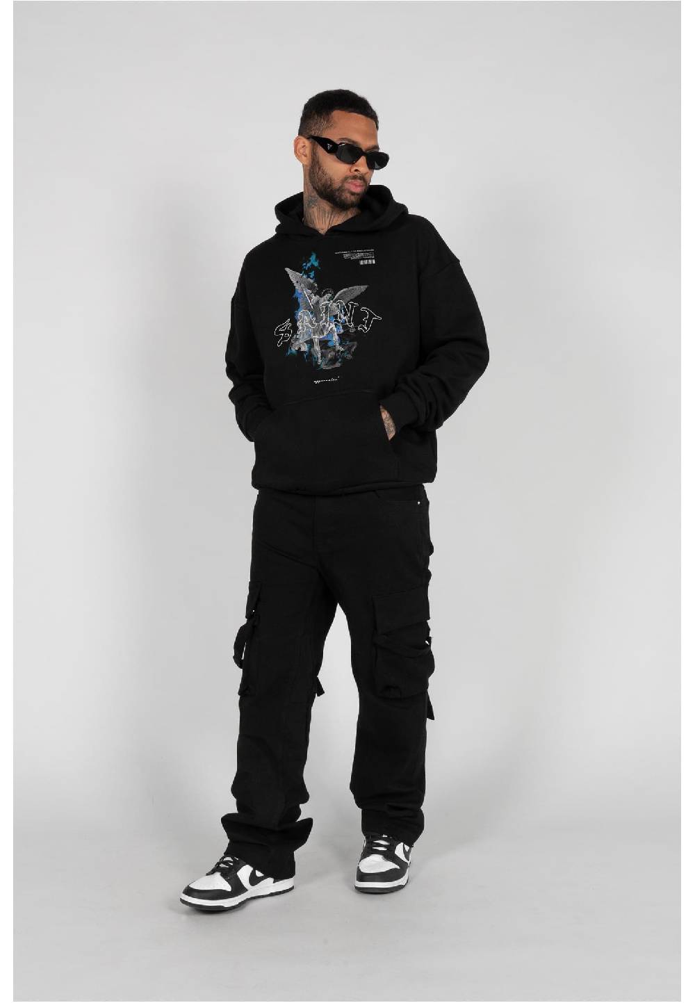 MJ Gonzales SAINT V.1 Heavy Hoody Oversized Essentials V.4 Großer Ausverkauf