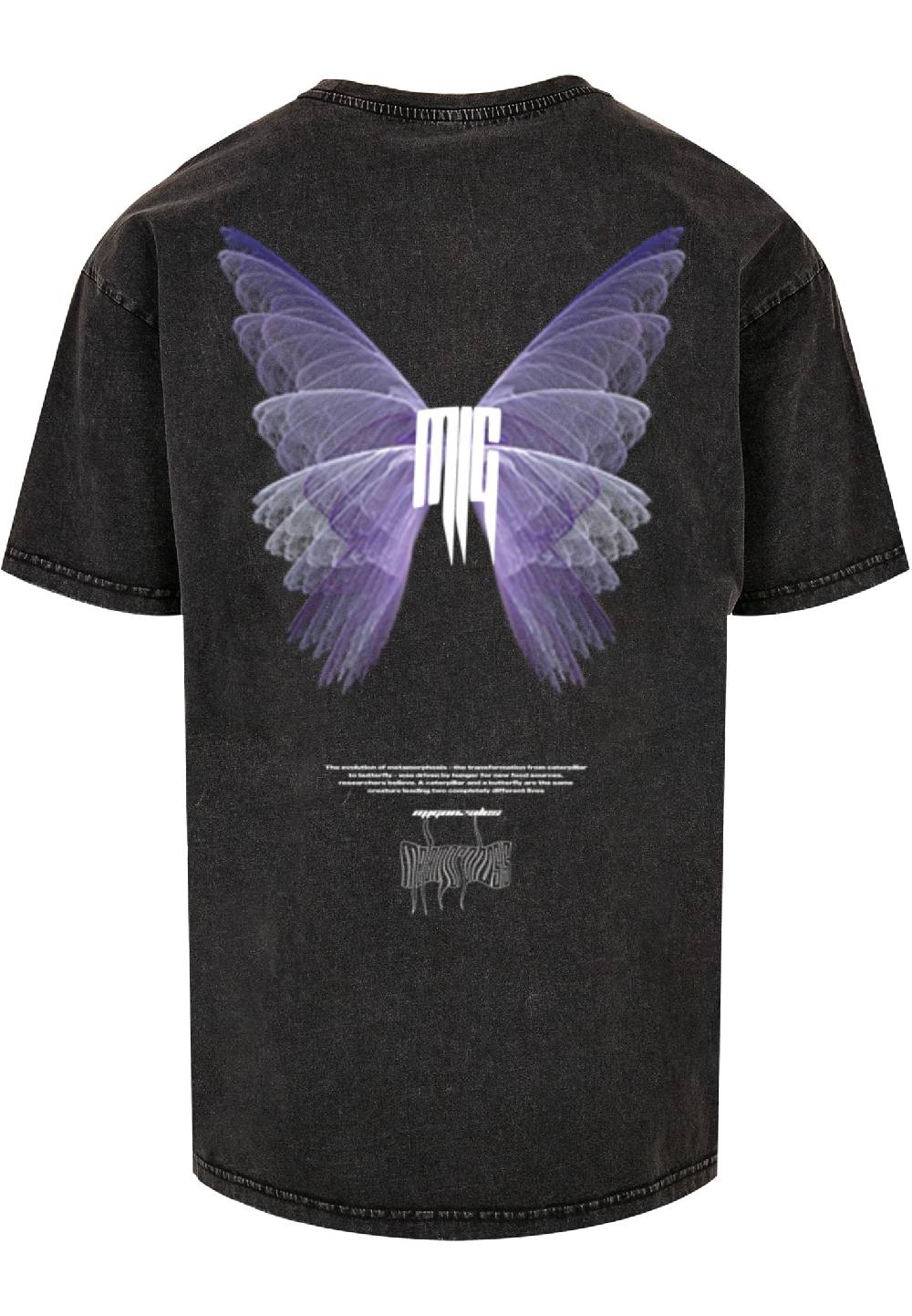 MJ Gonzales METAMORPHOSE V.2 Acid Washed Heavy Oversized Tee Begrenzte Freigabe