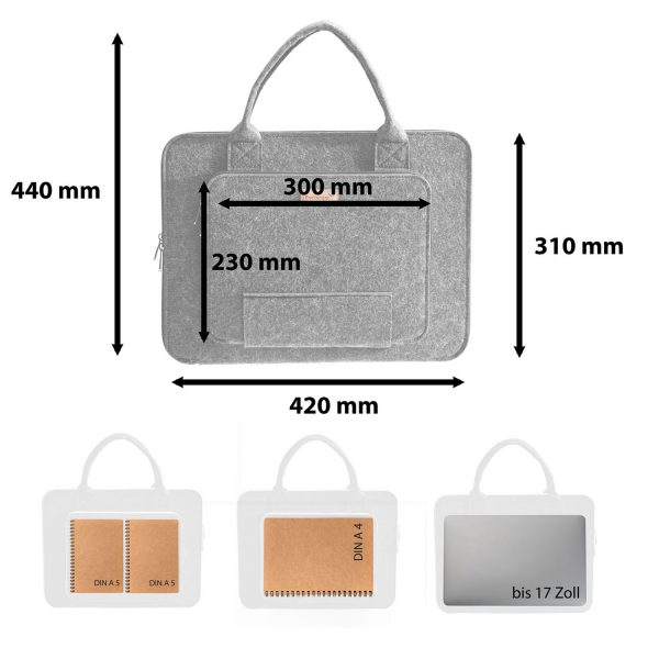 Packenger Packenger Filz-Laptoptasche 15,6 Zoll Schlussverkauf