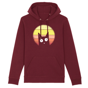 Papero Hoodie- BIO - CAT VINTAGE- Unisex Nur noch ein Tag übrig
