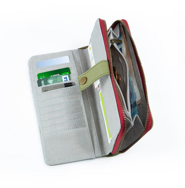 Papero NEU PAPERO leichtes Papier Wallet Damen CAT mit integriertem RFID Schutz und Münzfach Super Rabatt