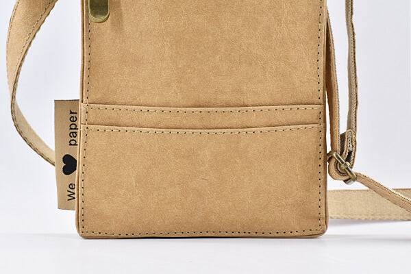 Papero PAPERO Handy Umhängetasche BUTTERFLY aus Papier mit RFID für Passport, Reisen Speichern exportieren