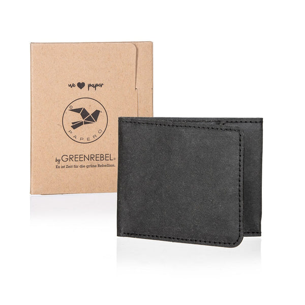 Papero PAPERO leichtes flaches Papier Wallet RAVEN mit integriertem RFID-Schutz und Münzfach Im Verkauf