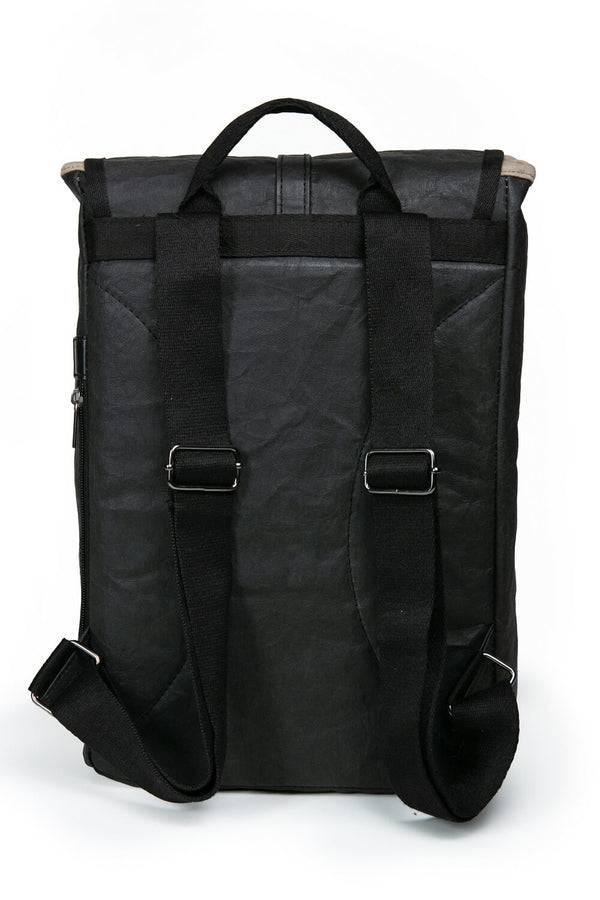 Papero PAPERO Rucksack OWL aus Kraft Papier 13 L leicht, reißfest und wasserfest vegan, nachhaltig Angebote