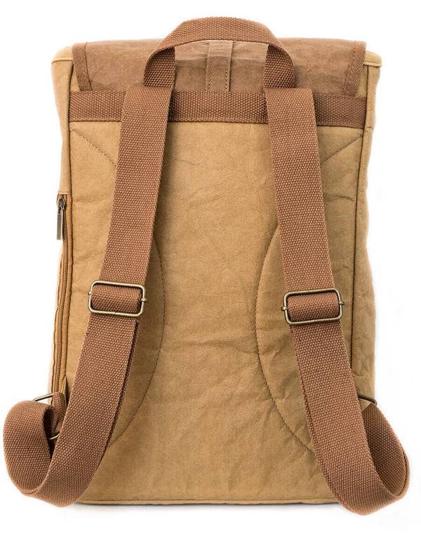 Papero PAPERO Rucksack OWL aus Kraft Papier 13 L leicht, reißfest und wasserfest vegan, nachhaltig Angebote