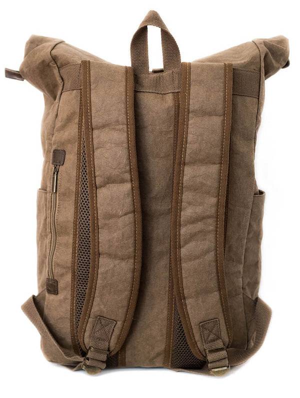 Papero PAPERO Rucksack YETI 28 L aus waschbarem Kraft Papier leicht, reißfest und wasserfest nachhaltig Hotsell