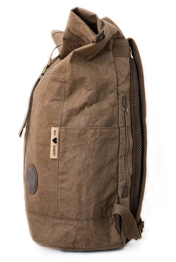 Papero PAPERO Rucksack YETI 28 L aus waschbarem Kraft Papier leicht, reißfest und wasserfest nachhaltig Hotsell