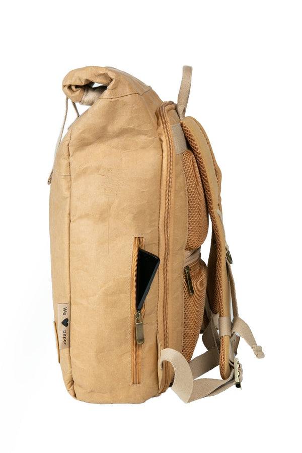 Papero PAPERO Rucksack YETI PRO EDITION 26 L DURCHDACHT aus Kraftpapier leicht, reißfest und wasserfest nachhaltig im Angebot
