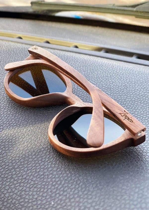 Papero Sonnenbrille Nussbaum Vollholz - Savannah aus Schweden Günstiger Verkauf